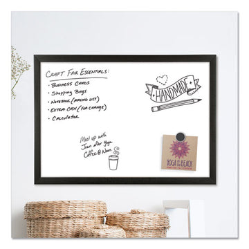 U Brands Magnetic Dry Erase Board With Mdf Frame, 24 X 18, White Surface, Black Frame freeshipping - TVN Wholesale